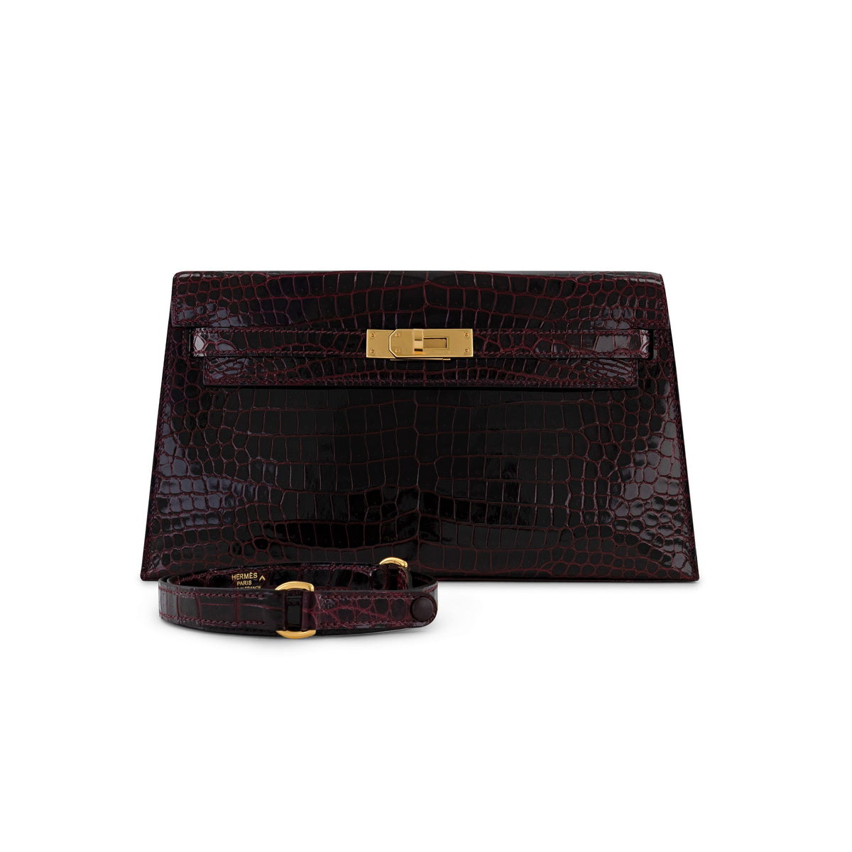 Kelly Elan Bordeaux Shiny Porosus Crocodile GHW